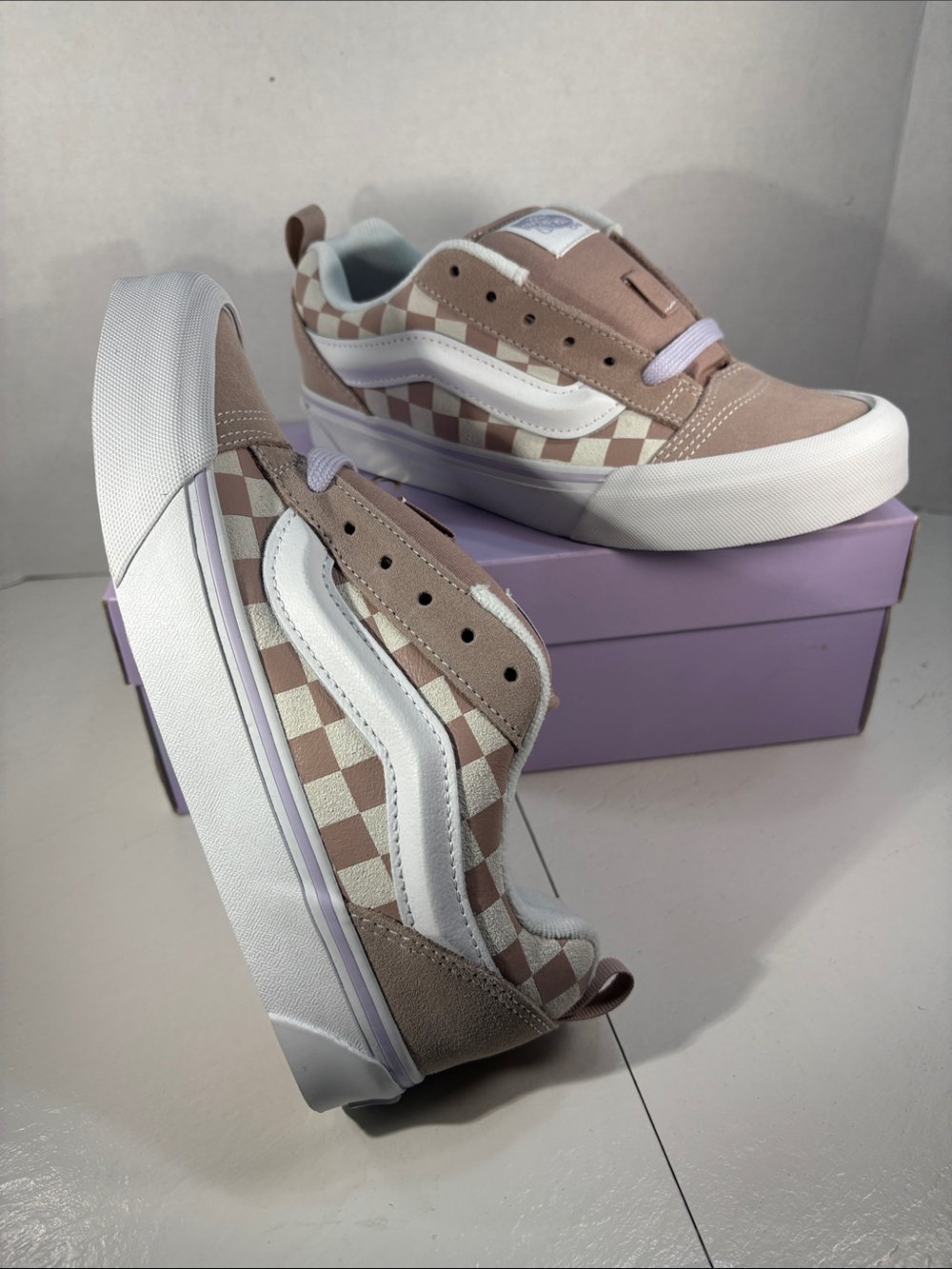 NWT Vans Knu Skool Checkerboard Skate Shoes Women’s 7.5 - Picture 10 of 10